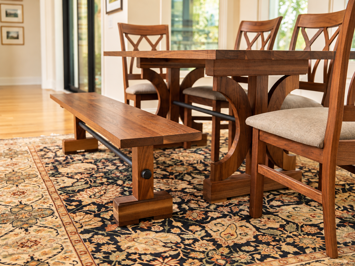 Walnut St. James dining table from the Signature Collection.