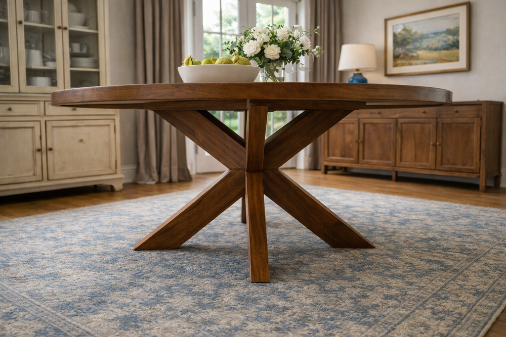 Avon Round Walnut 1-1