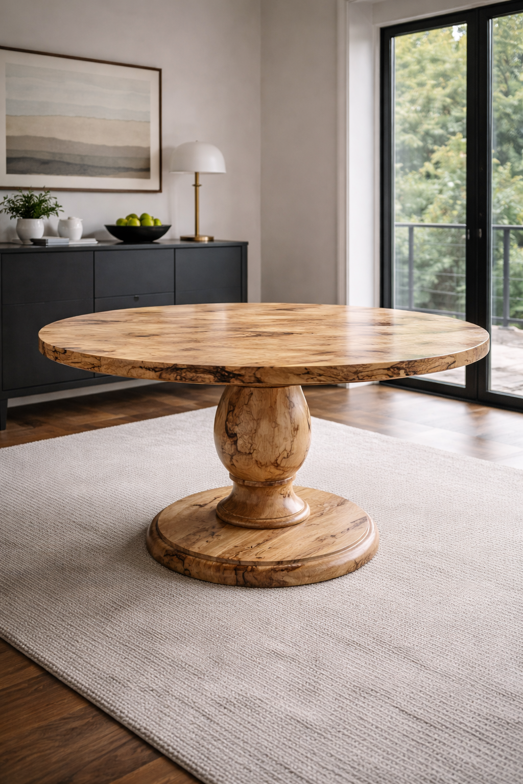 Charlotte - Spalted Maple - Natural Finish.