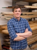 Luke Cole at the Wilmington design studio.