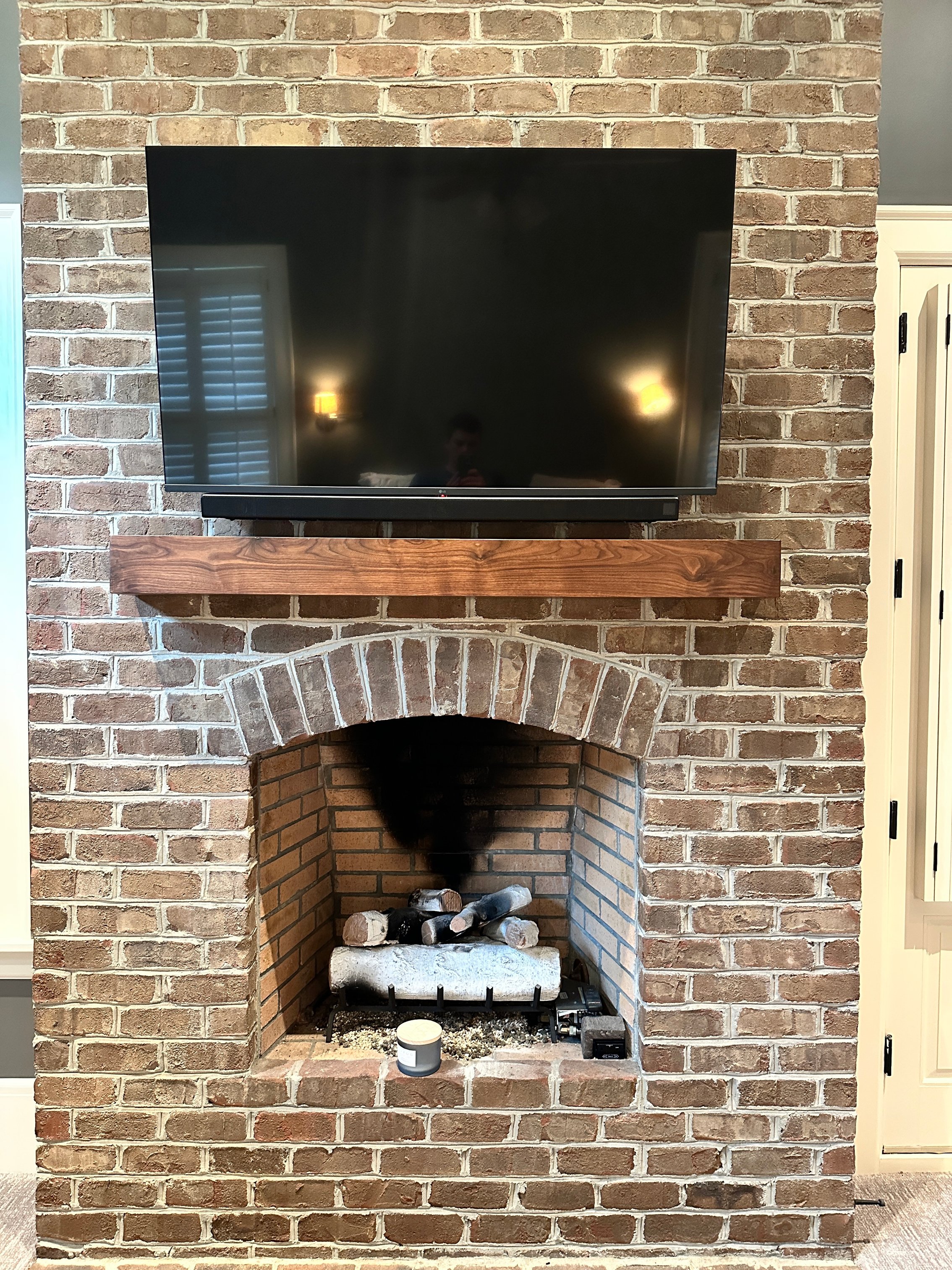 Walnut "Box" Mantle