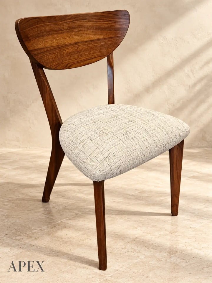 Apex dining chair with upholstered seat — Signature Collection