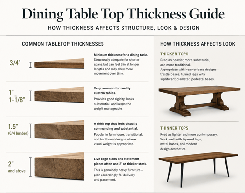 Table Thickness Guide