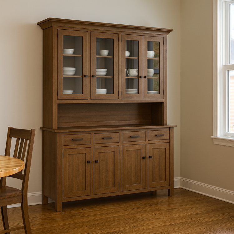 Walnut Raleigh Hutch-1