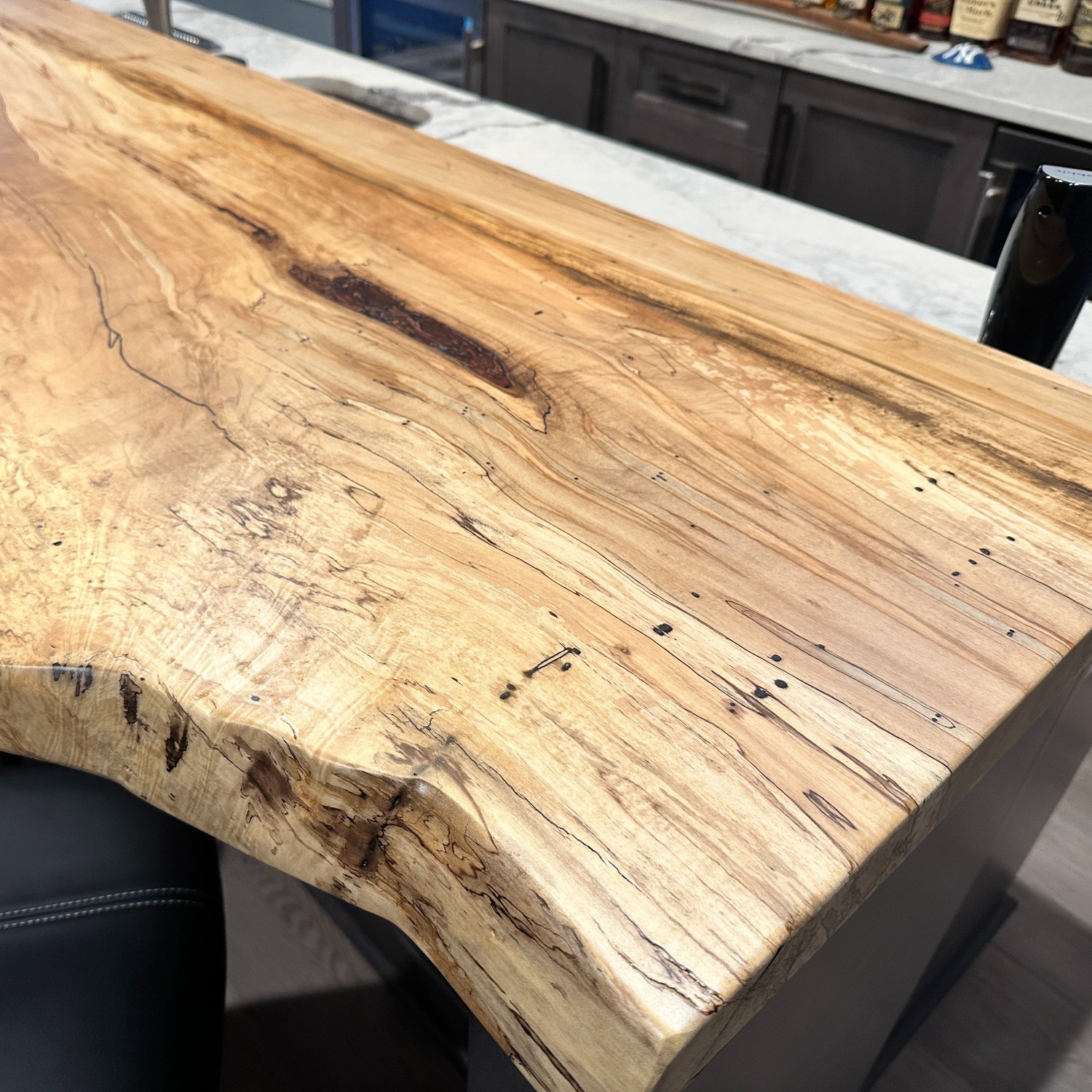 Live Edge Spalted Bar